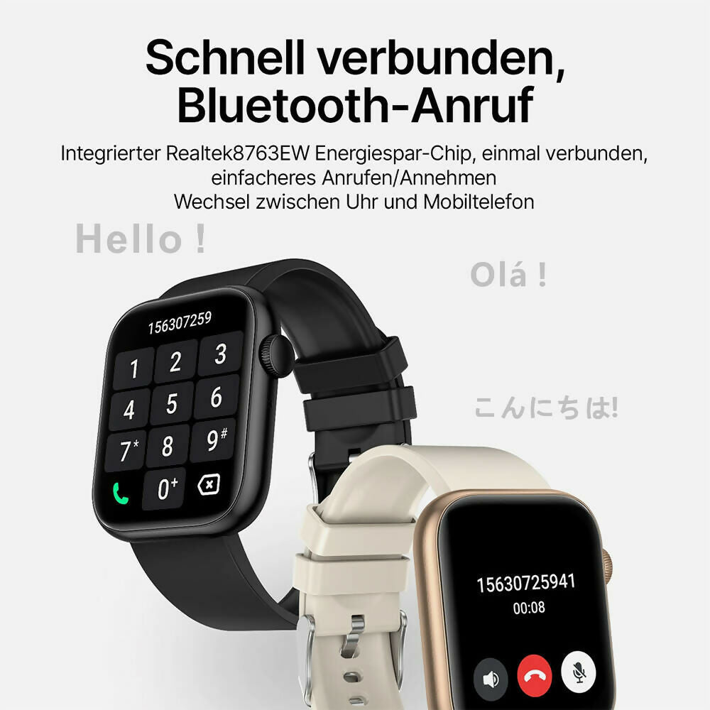 Smartwatch mit umfassenden Gesundheitsfeatures / IP67 Wasserdichtigkeit / 35 Tage Akkulaufzeit / 100 Sportmodi