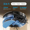 Akku Staubsauger Roboter / 4500PA / 180 Minuten Laufzeit / Intelligente Routenführung / Großer Staubbehälter / 3 HEPA-Filter / Auto-Boost für Höhenunterschiede / App-Steuerung