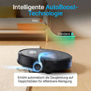 Akku Staubsauger Roboter / 4500PA / 180 Minuten Laufzeit / Intelligente Routenführung / Großer Staubbehälter / 3 HEPA-Filter / Auto-Boost für Höhenunterschiede / App-Steuerung
