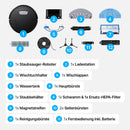 Akku Staubsauger Roboter / 4500PA / 180 Minuten Laufzeit / Intelligente Routenführung / Großer Staubbehälter / 3 HEPA-Filter / Auto-Boost für Höhenunterschiede / App-Steuerung